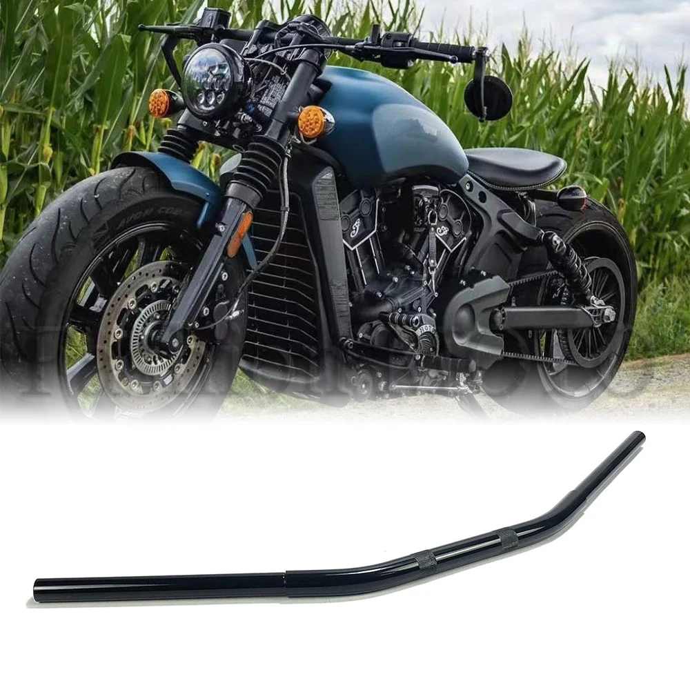 Indian Scout Bobber Drag Bars Extended Reach Handlebar, Polished