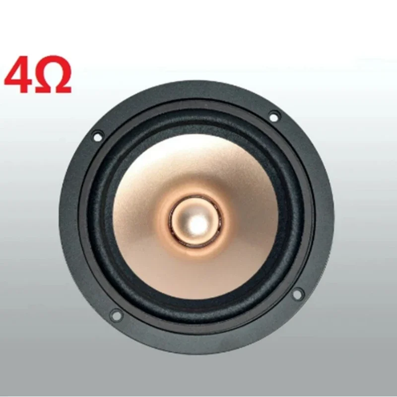 Original AKI-SUI AS120FL 4 Inch Full Frequency Speaker Driver Unit Casting Aluminum Frame Mixed Golden Paper Cone 8ohm 60W D152