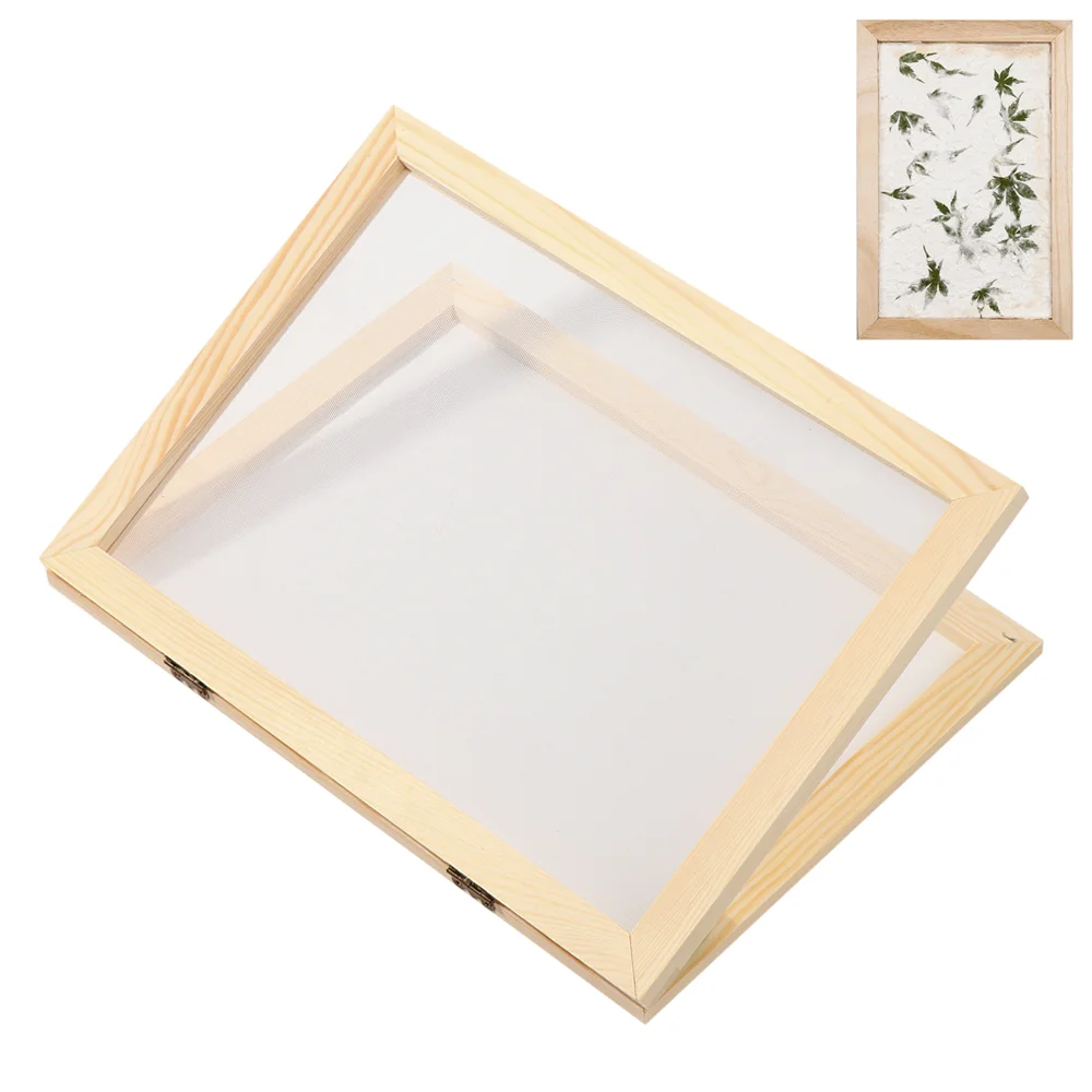 Multisize Paper Making Mould Frame Paper Making Screen Wooden Mesh