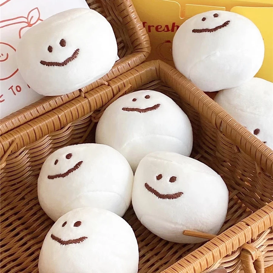 

1PCS Kawaii Cartoon Healing Smiley Ball Cute Squeeze Vent Plush Doll Anti-stress Toy Decompression Soft Plush Soothing Toy