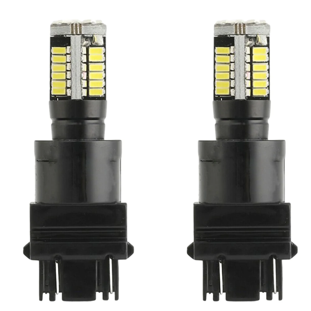 

2pcs 3157 Car White LED Daytime Running Light DRL Bulbs For GMC Sierra 1500 2500 HD 99-06 12V-24V DC Aluminum Alloy Fog Lights