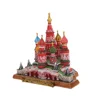 World Famous Building Landscape Russian Federation Moscow Saint Basil's Cathedral Bookcase Decoration Crafts Decor Statue 1