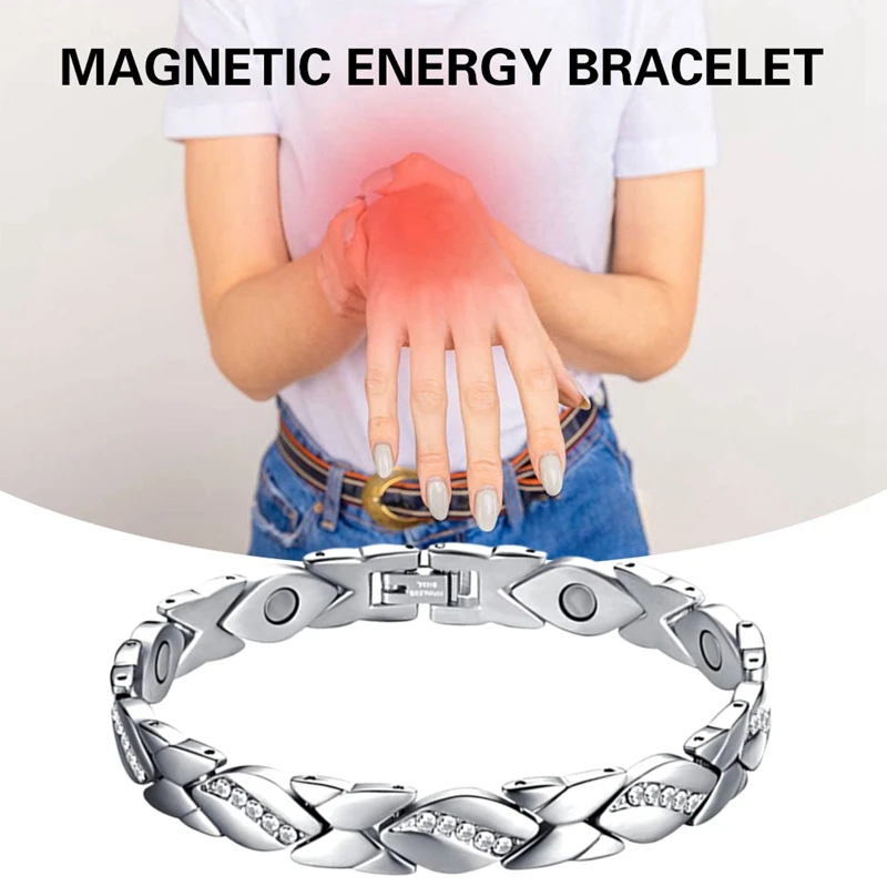 Bracelet Magnétique En Titane Argenté | En Stock! | Lucleon - Foto 6
