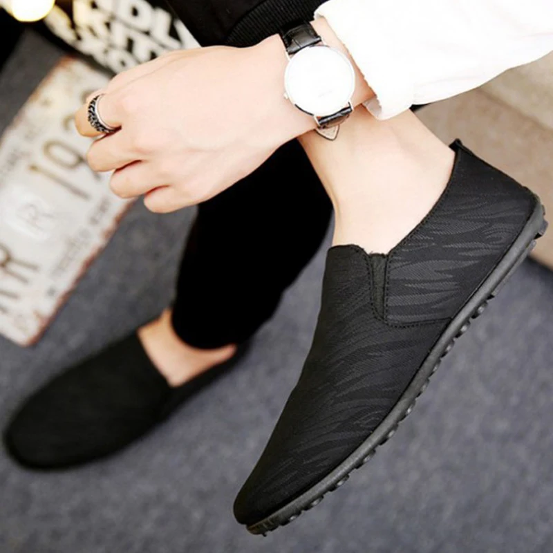 

Лоферы мужские сетчатые, дышащие легкие туфли на плоской подошве, без застежки, Повседневная Деловая обувь для вождения