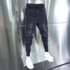 Slim Fit Men's Fashionable Autumn Winter Denim Pants Casual Trendy All-Match Cuffed Jeans Loose Style Male Model Versatile