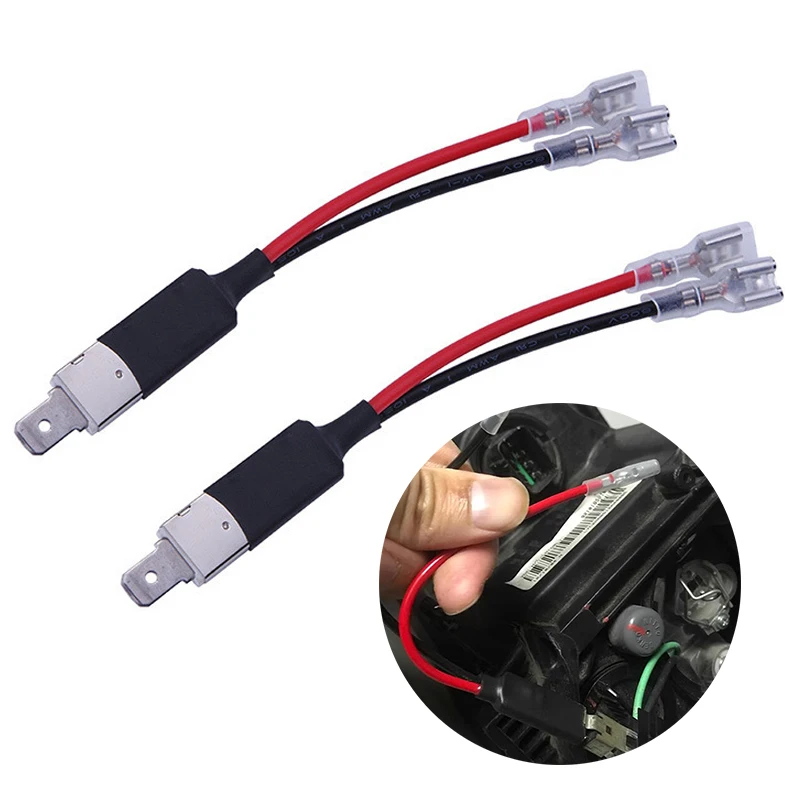 

1/2PCS H1 Replacement Single Converter Wiring Connector Cable Conversion Adapter Holder for HID Headlight Bulb Accessories