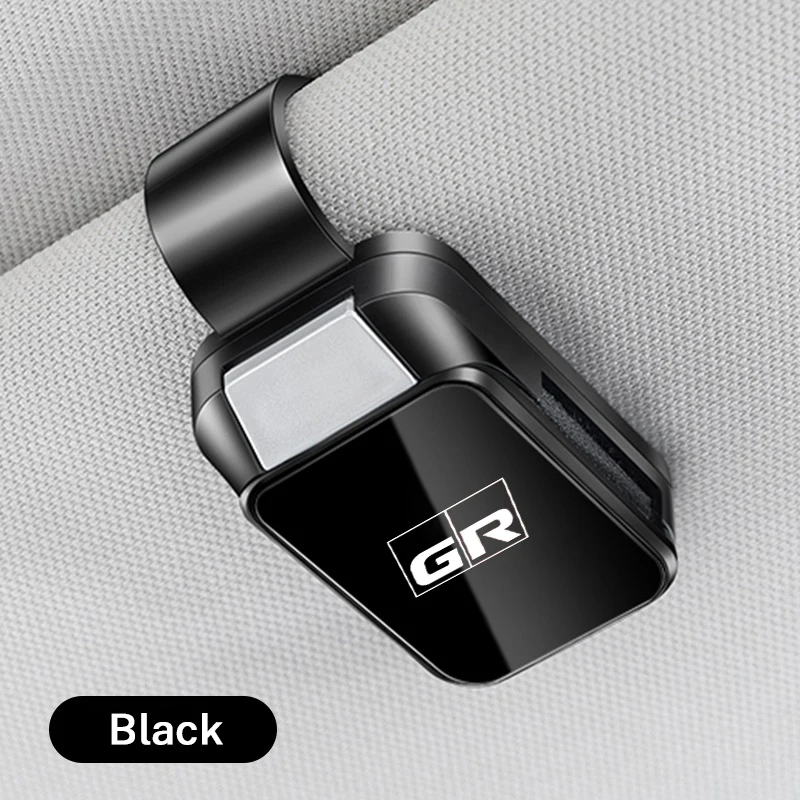 Toyota GR RAV4 Crown Hilux Fortuner Corolla SE 2023 자동차 선 바이저 안경 클립 한 손으로 누르는 스위치 안경 홀더