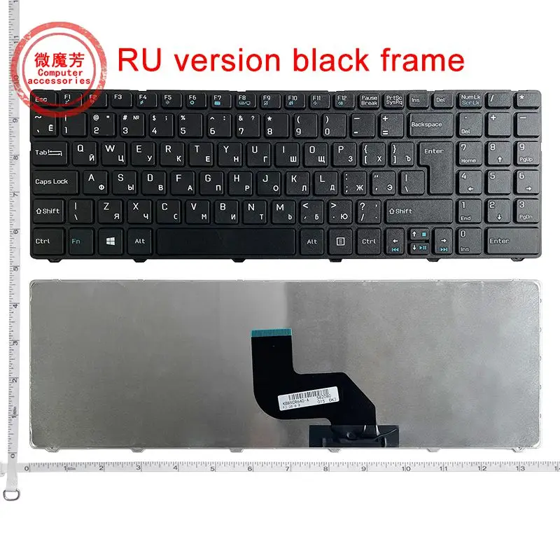 

Русская клавиатура для ноутбука MSI CX640 CR640 CR643 CX640DX A6400 RU, черная клавиатура V128862AS1