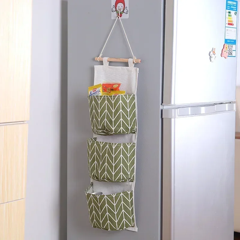 Hanging Storage Organizer Hanging Storage Bag Wall Mounted Organizer 3 Pockets Hanging Organizers Waterproof Wall Mounted Closet Organizer Bear Flamingo Sundries Bags