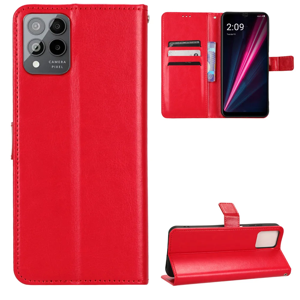 Portafoglio moda custodia in pelle PU per T-Mobile T Phone Pro 5G Flip Cover posteriore protettiva per telefono T Phone 5 G/T Phone Pro 5G - Image 4