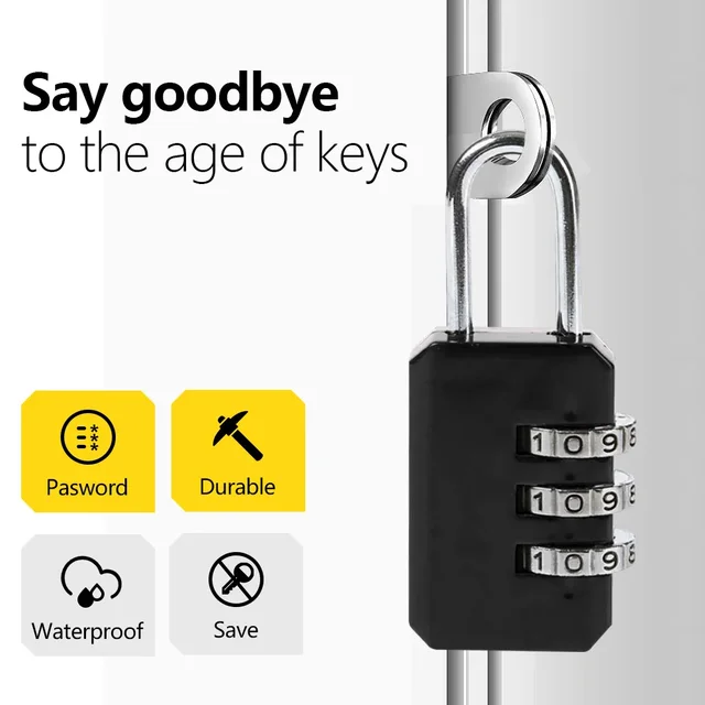 Password Lock, Long Beam, Large Padlock, Outdoor Courtyard Door Lock, Extended Lock, Password External Hanging Lock 2