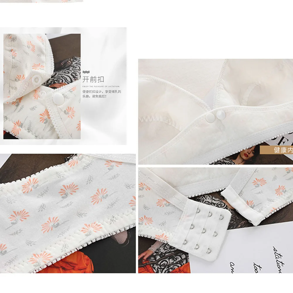 Nursing Bra Pregnancy Clothes for Pregnant Women Breast Feeding Underwear Cotton Maternity Bras With Open Breast 5