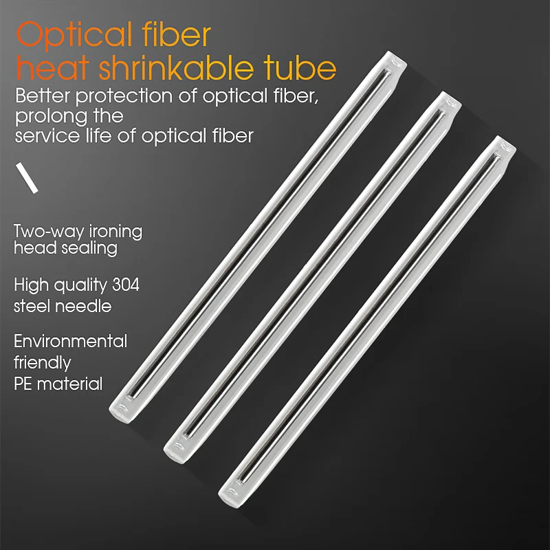 Fiber Optic Heat Shrink Tubing Optical Fiber Core Splice Protector Tube FTTH 60mm Bare Fibre Fusion Splicing Hot Melt Sleeve