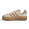 Adidas Originals Adidas Clover Neutral GAZELLE BOLD WORI-CLASTIC Casual Shoes JS3893
