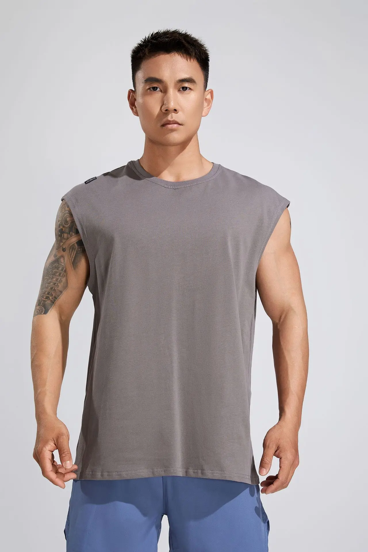 

Summer Tank Top Mens Gym Fitness Training Clothing Men Quick Dry Bodybuilding Sleeveless T-Shirts Men Jopping High Quality Vest