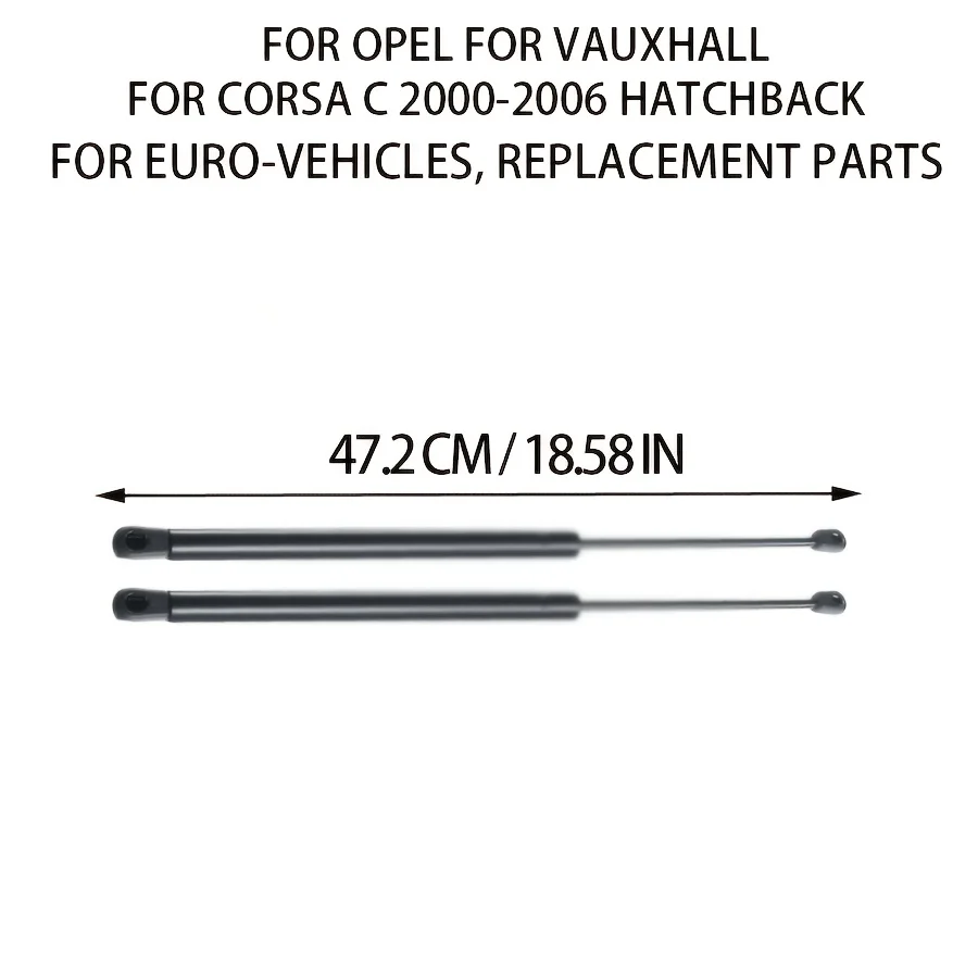 Rear Tailgate Boot Gas Struts (Set of 2)