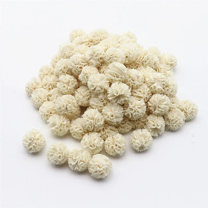 Color Lace Chiffon Ball DIY Children Clothes Hat Craft Handmade Baby Headdress Decoration Materials Craft Supplies 60-120 Pieces