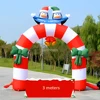 10 styles Giant Inflatable Santa Claus Archway Air Blow Christmas Event Entrance Arch Ornament Xmas Interior outdoor decoration 3
