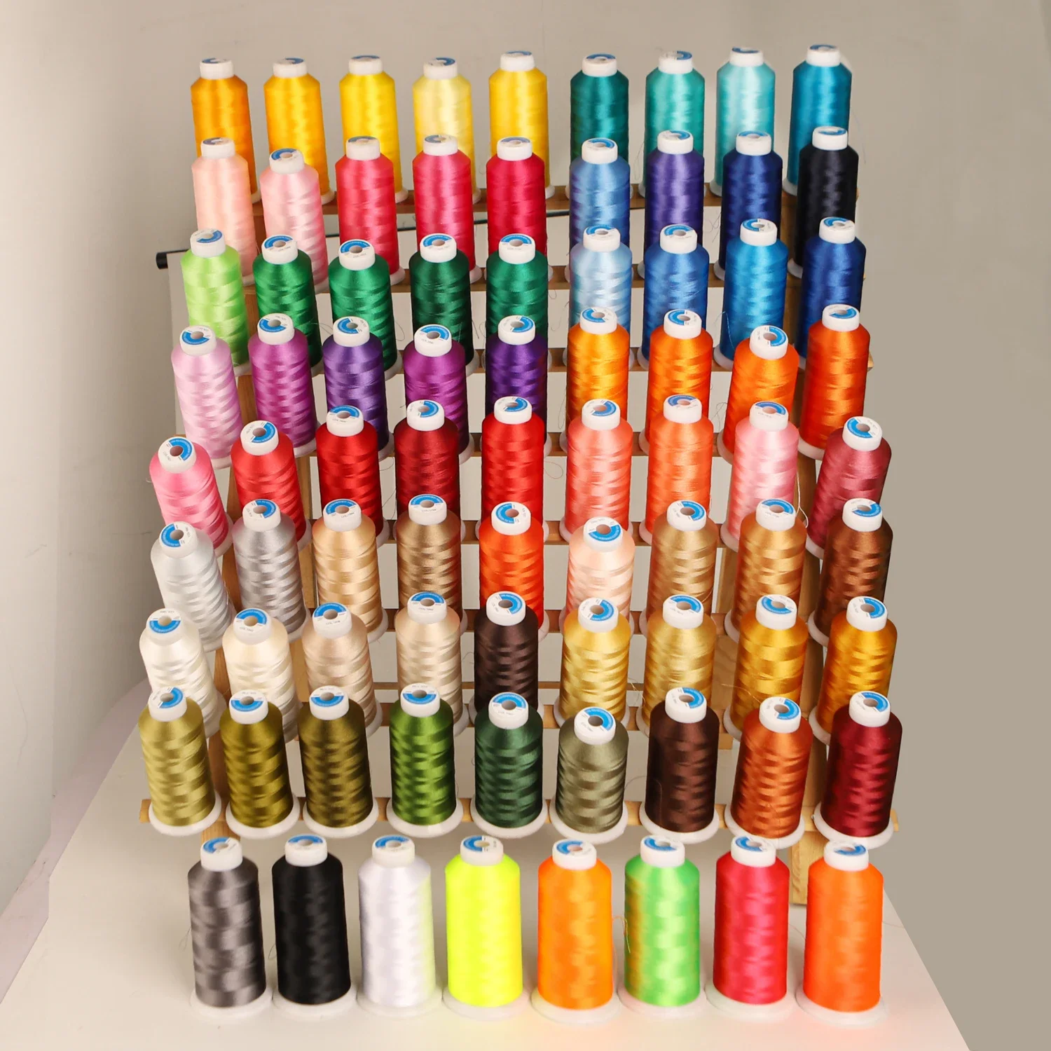 Machine Embroidery Thread 80 Colors 120D/2 High Tenacity Big Roll 4000m Polyester for Brother Babylock Janome Singer