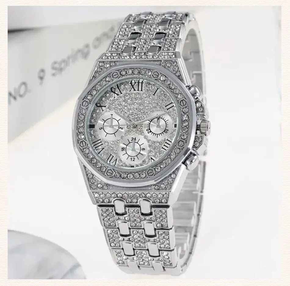 S4937c17137a04382a4be3c9dc01593c10 Diamond Women Watches Gold Watch Ladies Wrist Watches Luxury Brand Rhinestone Womens Bracelet Watches Female Relogio Mallzona