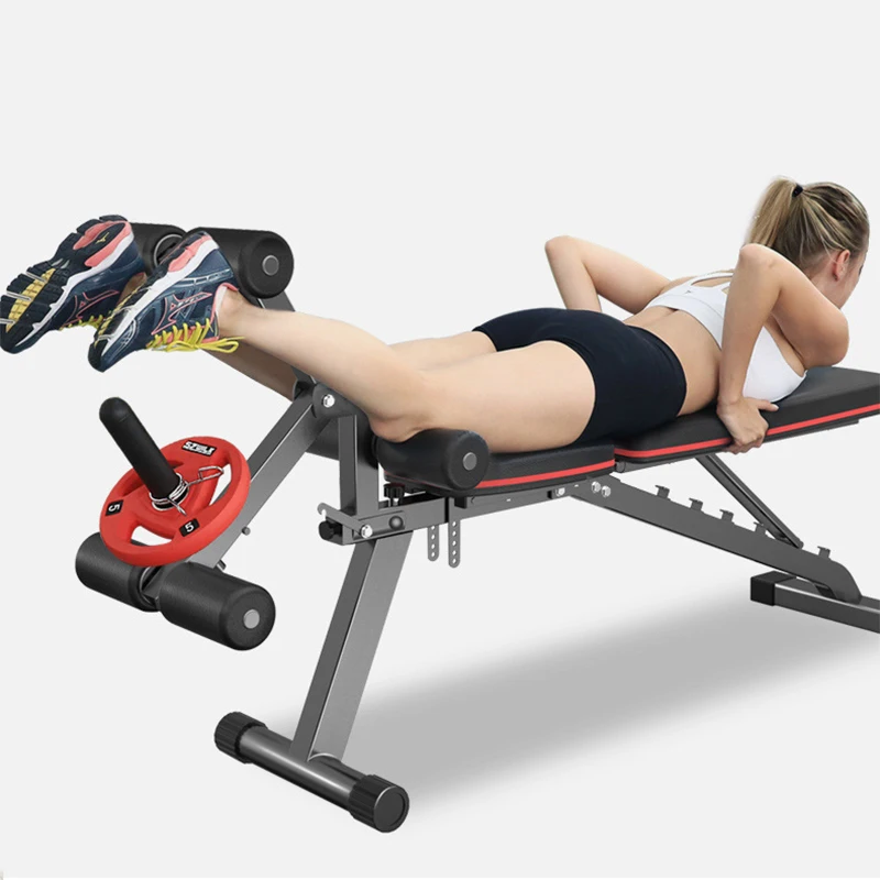 V518 Household Sit-Ups Fitness Equipment Multifunctional Fitness Chair Leg Trainer Bird Bench Dumbbell Bench
