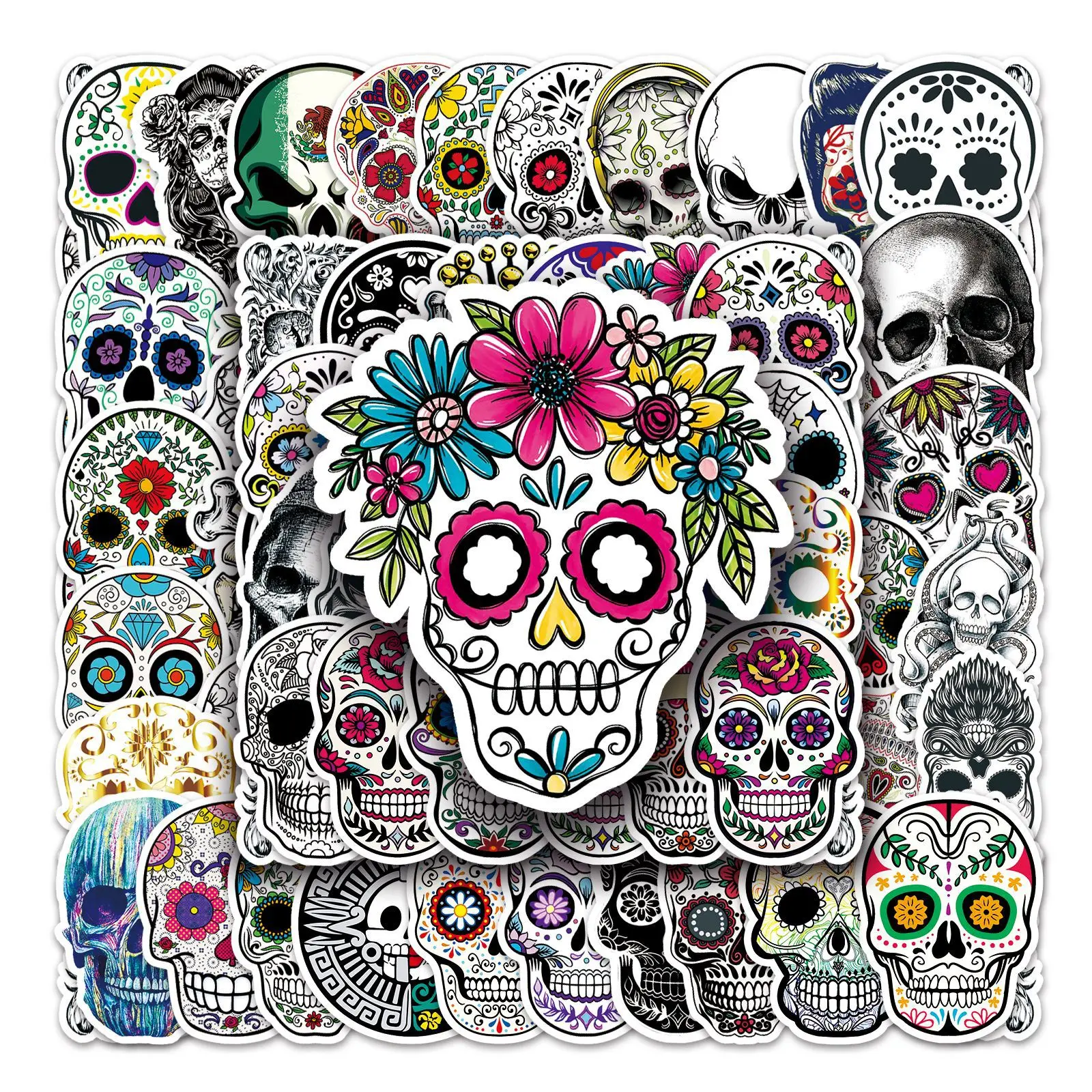 50Pcs Symphony Horror Skull Series Graffiti Stickers Suitable for Laptop Helmets Desktop Decoration DIY Stickers Toys Wholesale vienna philharmonic zubin mehta bruckner symphony no 9 lp