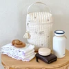 Embroidered Mommy Bag Hangable Stroller Zipper Portable Diaper Wet Bag Storage Bag 3