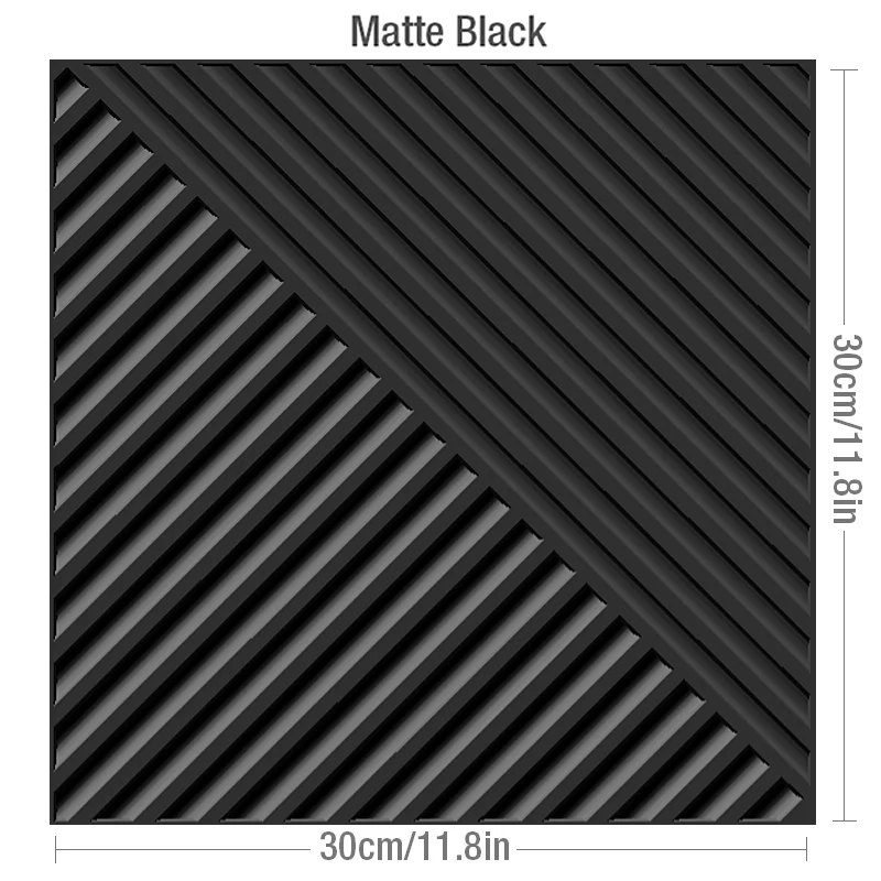 V-Matte black-12PCS