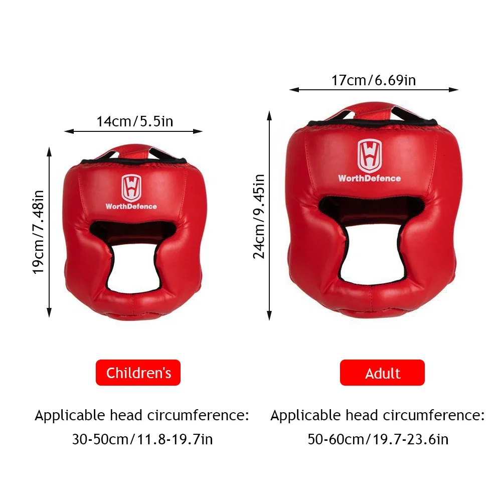 Kick Boxing Helmet for Men Women PU Karate Muay Thai Guantes De Boxeo Free Fight MMA Sanda Training Adults Kids Equipment