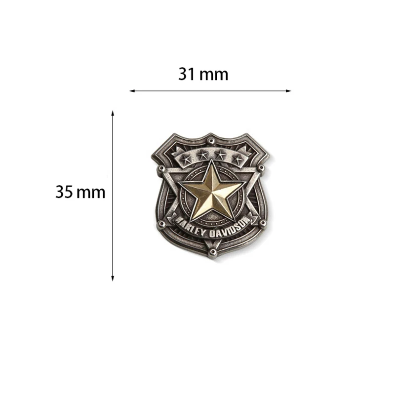 Leather Clothing Conchos DIY Decorative Accessories Locomotive Badge Flying Eagle Shield Eagle Decorative Buckle
