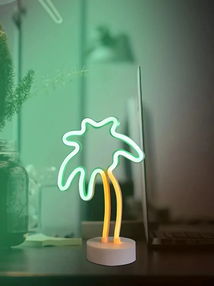 Luminous Palm Tree Neon Light - Versatile Decor
