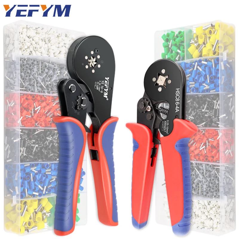 Crimping Pliers Ferrule Sleeves Tubular Terminal Tools HSC8 6-4A/6-6A/16-6 Wire Crimper Household Electrical Sets crimping tool crimping tools crimping pliers crimping tool set