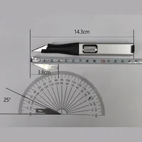 Pen-shaped DIY aluminum handle carving knife comes with 5 horseshoe art blades that can be replaced by yourself outdoor knives 6