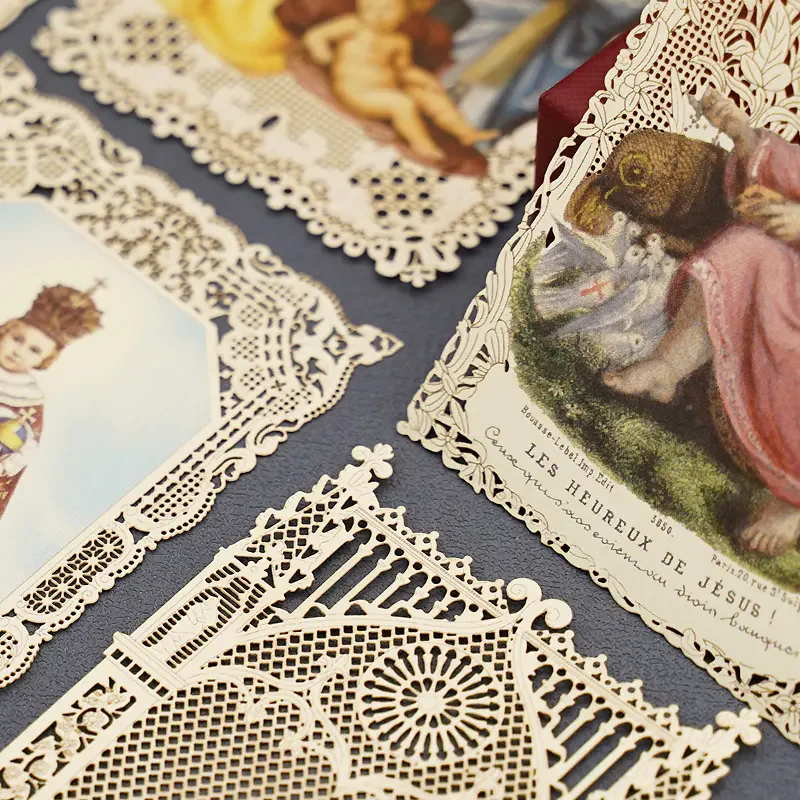 Jesus Holy Family Hollowed Out Lace Bookmark Christian Catholic Icon Card Exquisite Gift Church Souvenir