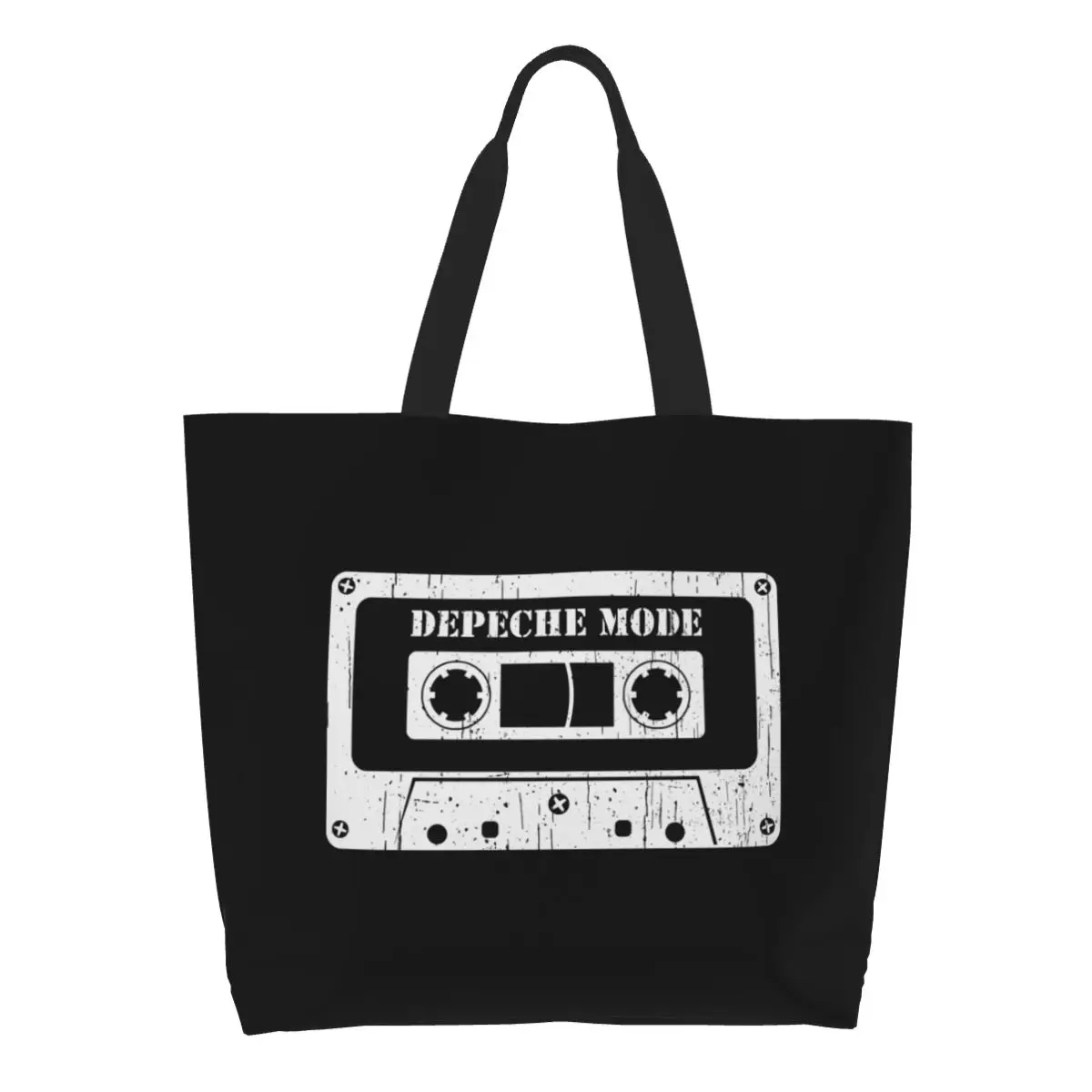 

Сумка-тоут для продуктов Electronic Rock Depeche, модная Холщовая Сумка для покупок на плечо, вместительная сумочка