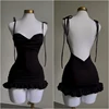 2024 European and American New High end Y2K Sexy Open Back Lace up dress