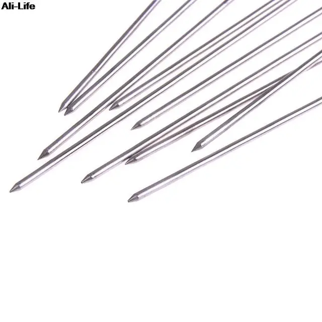 10Db Kültéri Kemping Piknik Hús Libakerek Kerek Sült Nyárs Rozsdamentes Acél Grillező Tű Barbeque Konyhai Edények - Image 6