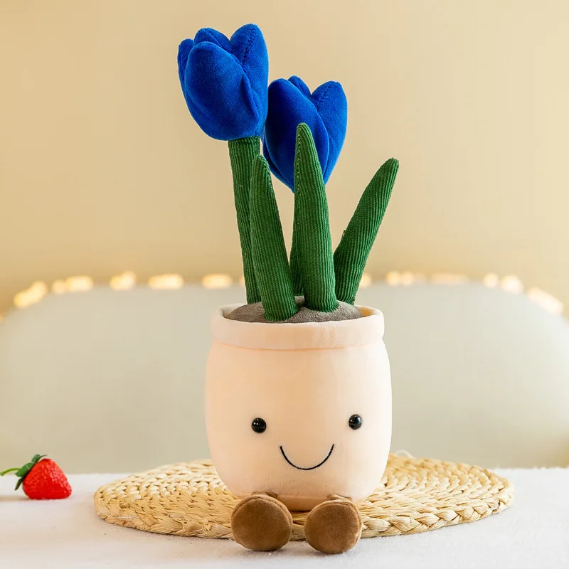 25-35cm Cartoon Plant Pot Series Plush Doll Succulent Tulip Lily Soft Toy Home Decor Cushion for Girls Living Room Bedroom Gift - Bilde 6