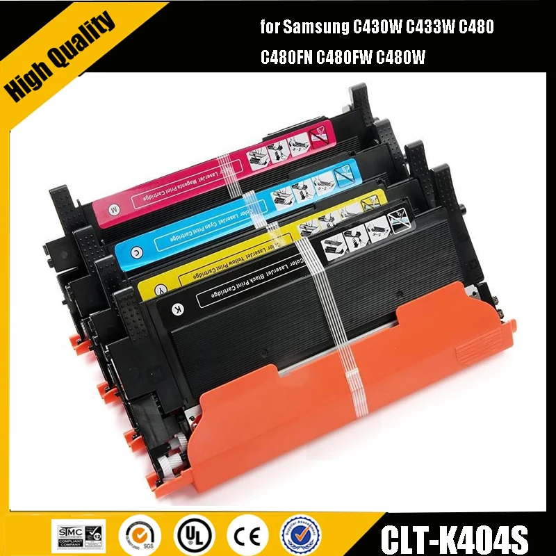 

einkshop Compatible CLT-K404S CLT-M404S M404S clt-404s CLT-Y404S 404S toner cartridge for Samsung C430W C433W C480 C480FN C480FW
