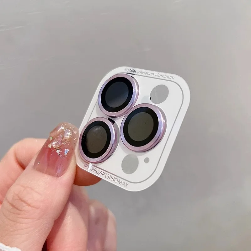 Premium Full-Cover Camera Lens Protector with Tempered Glass and Metal Shield