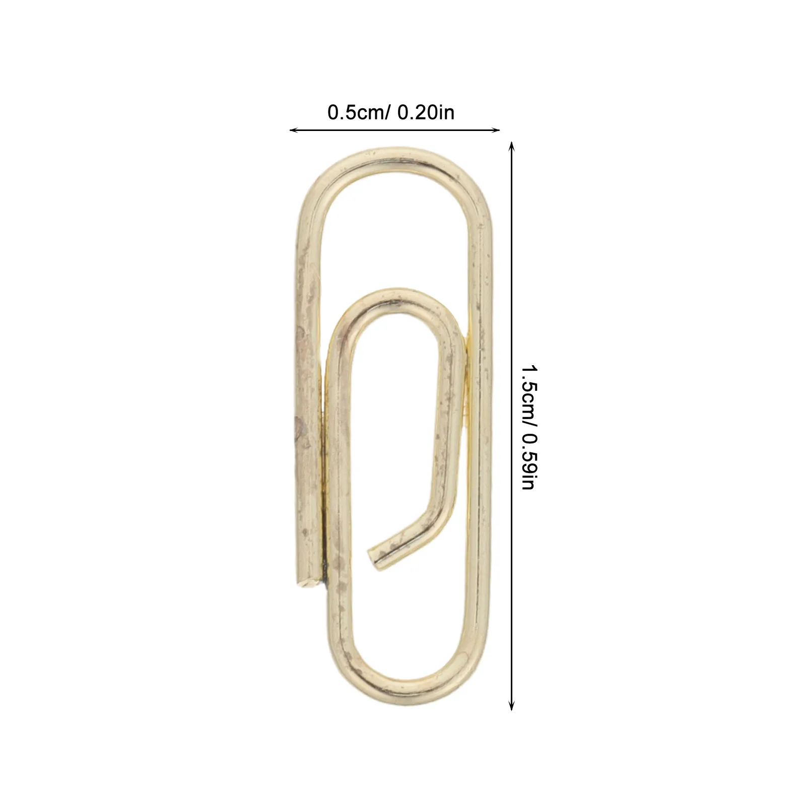 200Pcs 금속 종이 클립 골드 마감 사무실 학교 노트 사진 공예 장식 종이 클립 대량 세트에 대한 작은 미니 클립