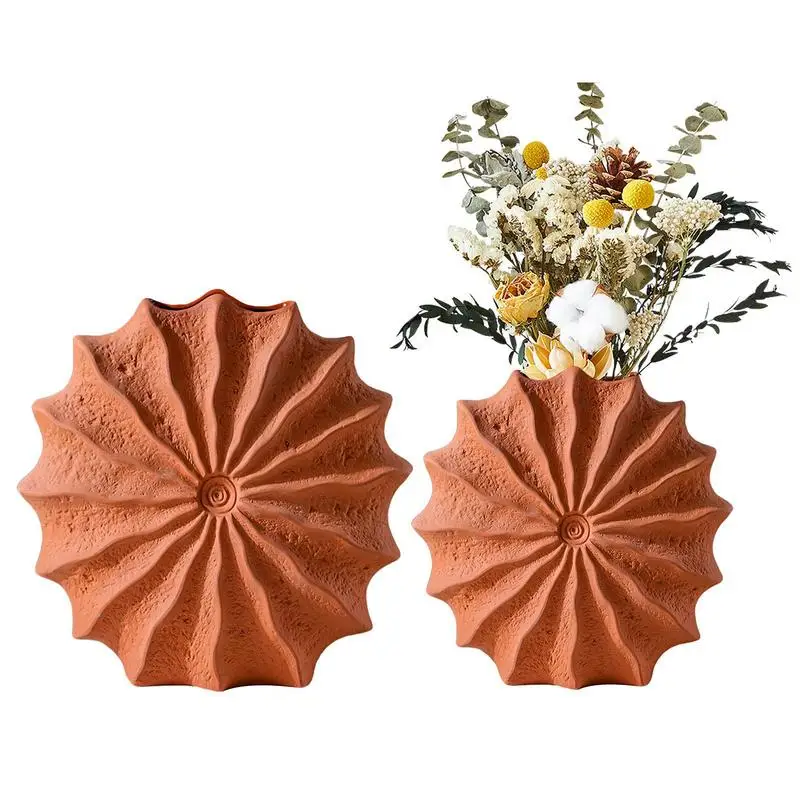 

Ceramic Vase Conch Flower Pots Terracotta Vases For Home/Bedroom/Living Room/Kitchen/Office Decor