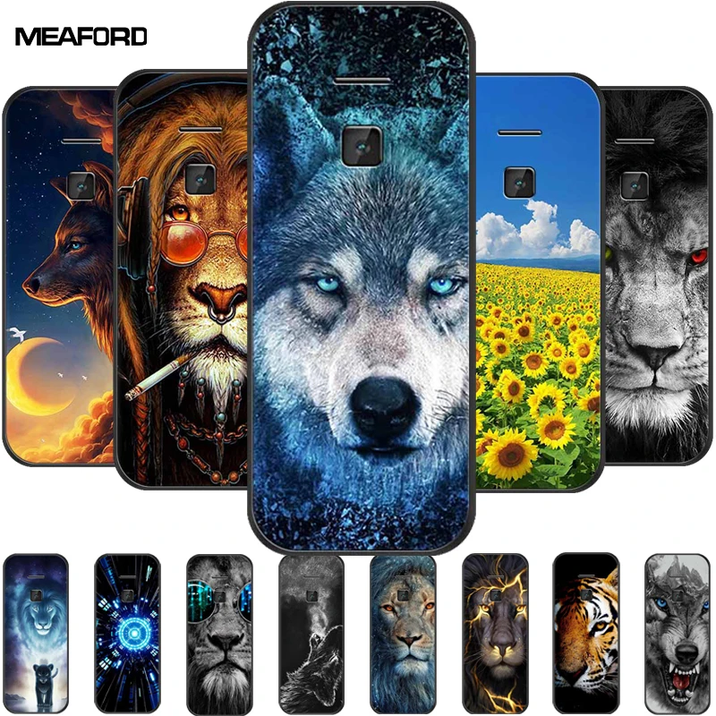 Per Nokia 225 4G Custodia 215 4G Wolf Lion Soft Tpu Cover Posteriore Per Gatti In Silicone Per Nokia 215 Custodia 4G Capa Funda Nokia225 Ta-1321 Ta-12
