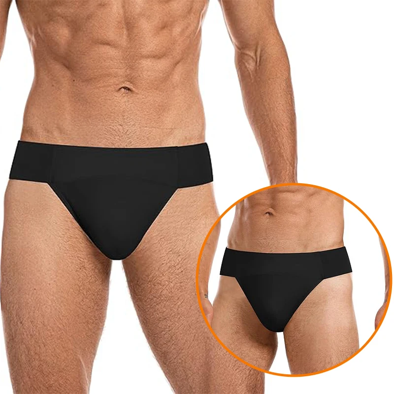 Men's Thong Dance belt for Men Ballet Gymnastics Practice Wide Elastic Waistband and Double Layered Lining Ballet Underwear dance belt