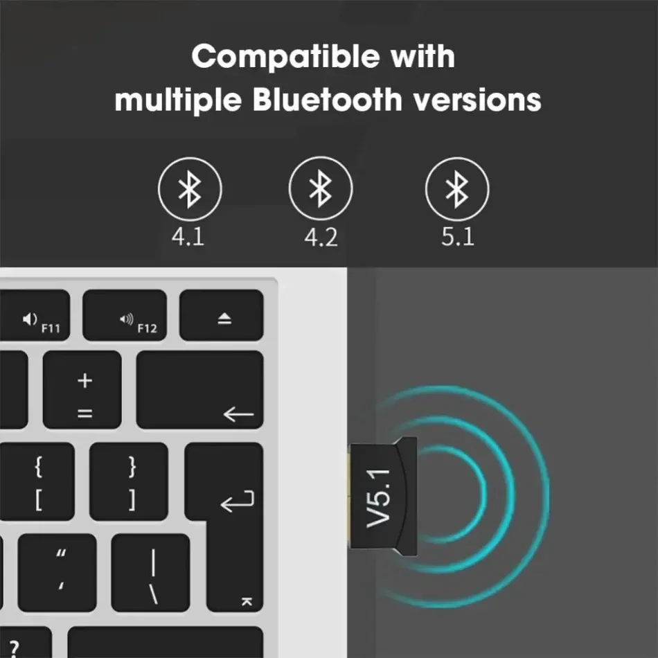 Bluetooth Adapter USB 5.1 Transmitter Receiver 5.3 Dongle Wireless 5.0 4.0 for PC Laptop Computer