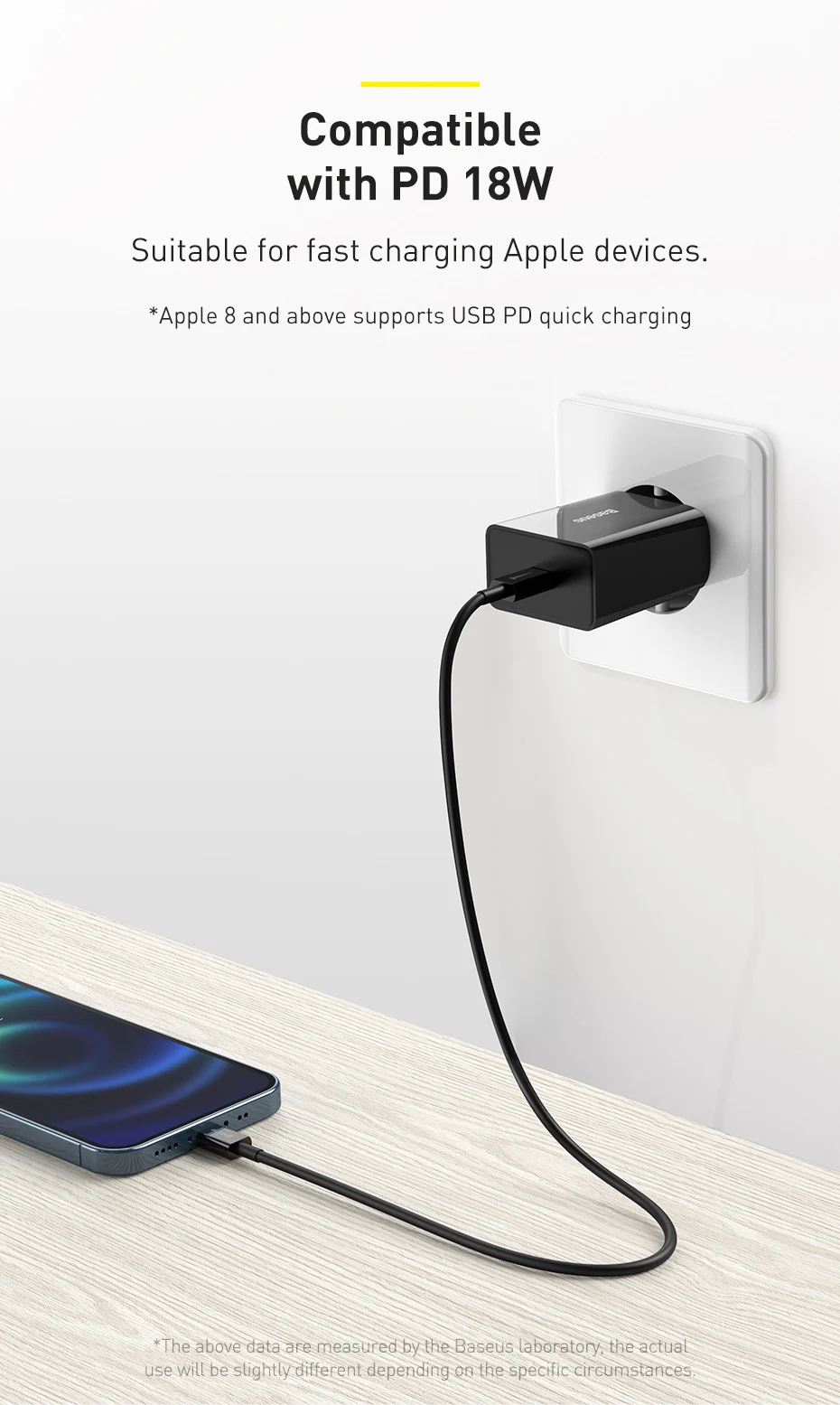 20W Quick Charge QC 3.0 PD USB C Fast Charger Type C Charger for iPhone 15 14 13