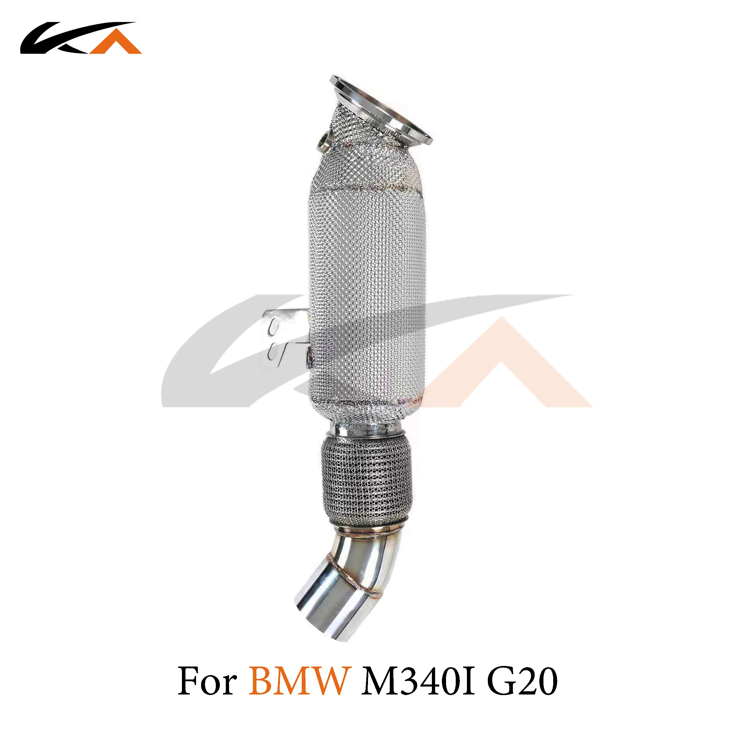 KA 튜닝 다운파이프 배기 스테인레스 스틸 헤더, BMW M340i G20 B58 3.0T 퍼포먼스, 자동차 부품 열 차폐 촉매