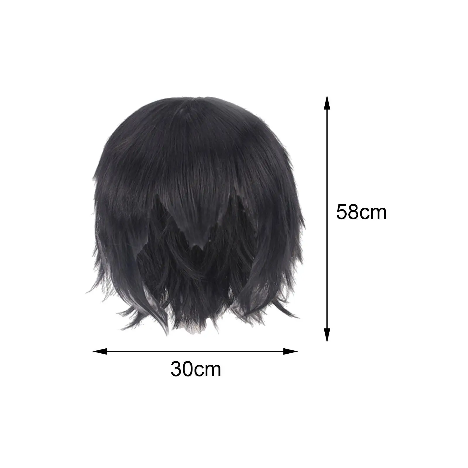 Cosplay Wig Costume Wig Fashion Basic Heat Resistant Full Wig Short Wig for Activities Costume Theme Party Male