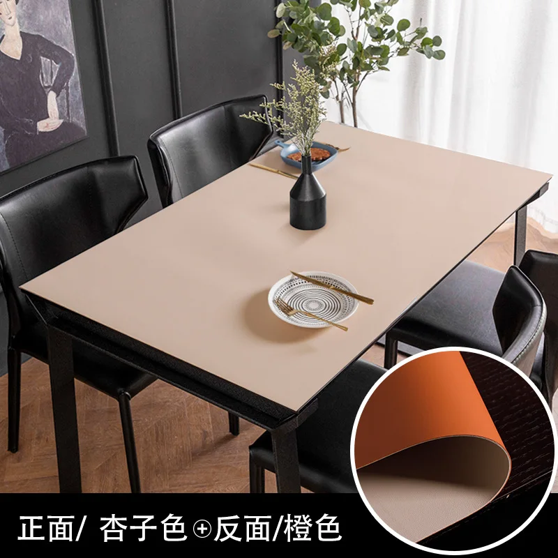 

40025 Нескользящая Минималистичная скатерть из ПВХ в скандинавском стиле, водонепроницаемая и маслостойкая скатерть, скатерть для чайного столика ins, ткань из пряжи,