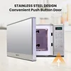 Compact countertop microwave, 0.7 cubic foot capacity, digital touch screen, one-touch button start, 6 preset cooking modes 4